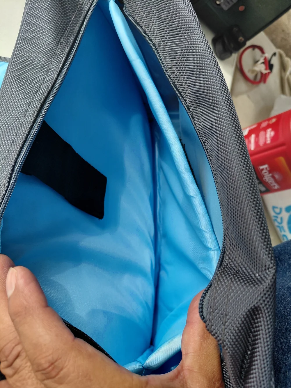 Grey Messenger Bag for Men